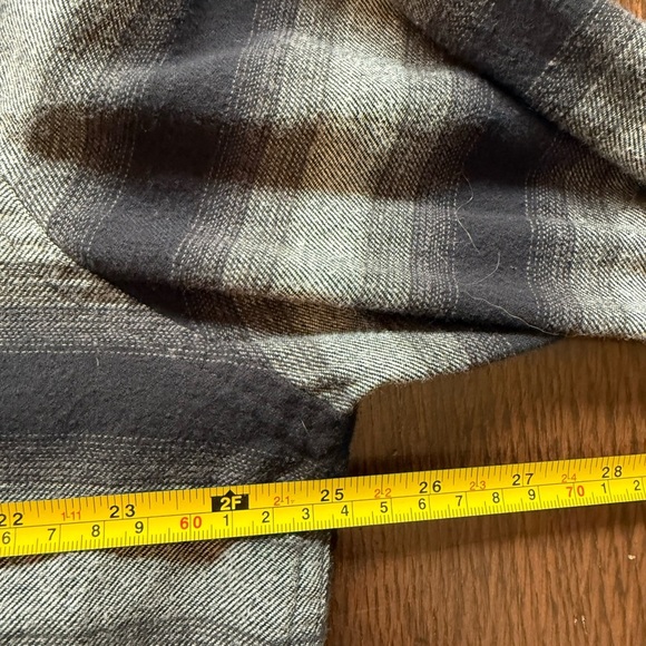 Chaps Black White Brushed Flannel Long Sleeve Button Down Shirt Size XL - Picture 7 of 7